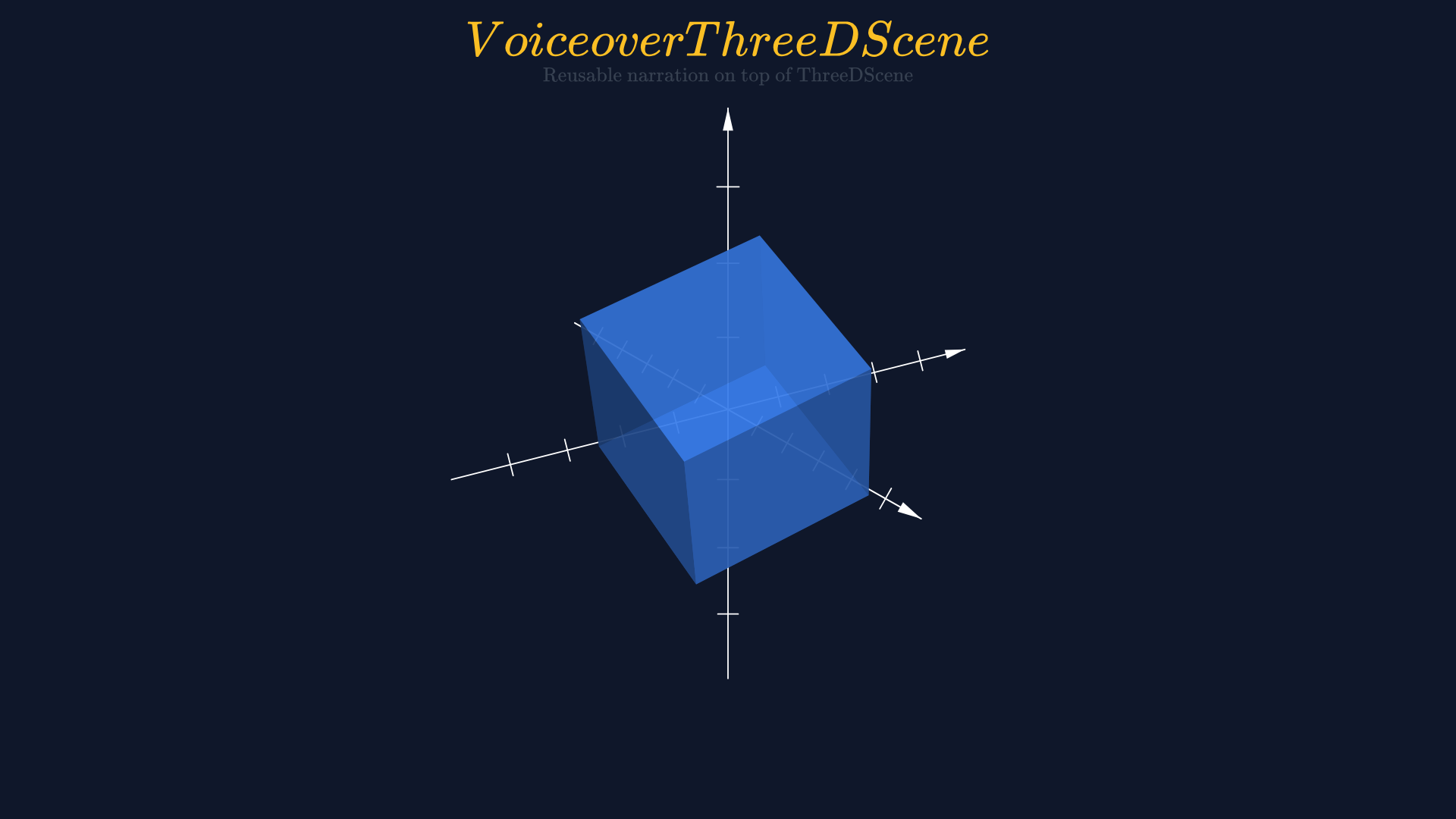 Narrated 3D scene preview